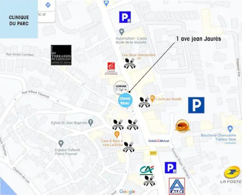 Bel Appart Fonctionnel Et Lumineux En Centre Ville, Clinique Et Tram A 5 Mn, Situation Ideale ! كاستيلنو-لو-ليه المظهر الخارجي الصورة